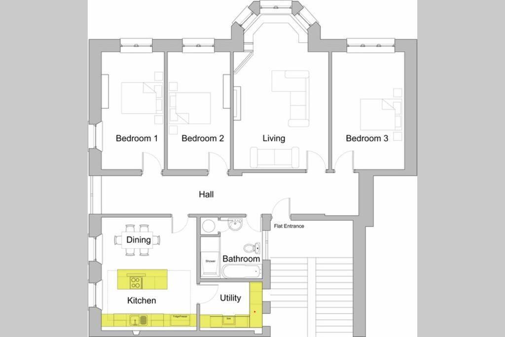 Apartmán Royal Bank Flat Oban Exteriér fotografie